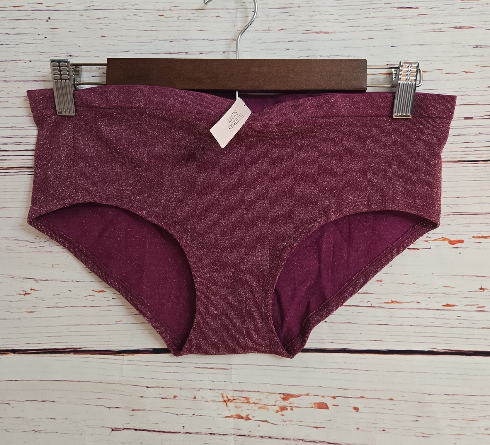 NWT Victoria Secret Purple Sparkle  Bottoms Size XL